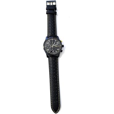 Audi collection, Armbanduhr, Analoog kwartshorloge mit Lederarmband, Modern, Schwarz Audi collection, Armbanduhr, Analoog kwartshorloge mit Lederarmband, Modern, Schwarz