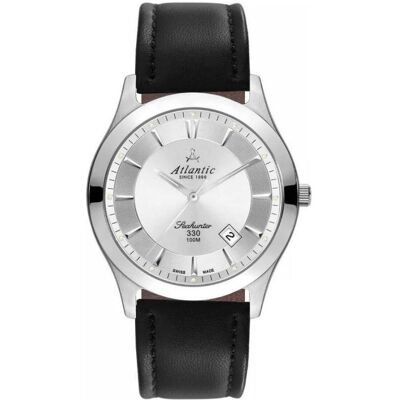 Atlantic, Armbanduhr, Zegarek Zegarek Męski Seahunter 71360.41.21 + BOX, Schwarz, Silber, (Swiss Made, 41 mm) Atlantic, Armbanduhr, Zegarek Zegarek Męski Seahunter 71360.41.21 + BOX, Schwarz, Silber, (Swiss Made, 41 mm)