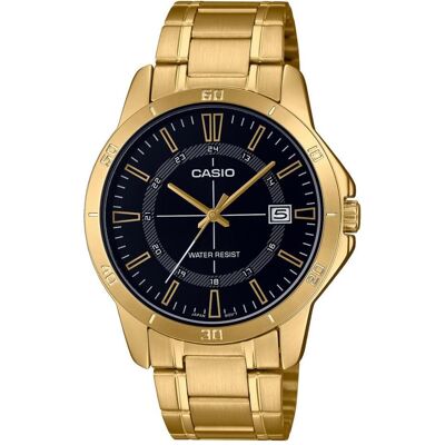 Casio Armbanduhr, MTP-V004G-1C, Gold, Schwarz, (Analoguhr, 42 mm) Casio Armbanduhr, MTP-V004G-1C, Gold, Schwarz, (Analoguhr, 42 mm)