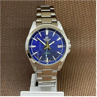 Casio Armbanduhr, Edifice EFV-140D-2A, Blau, (Analoguhr, 43 mm) Casio Armbanduhr, Edifice EFV-140D-2A, Blau, (Analoguhr, 43 mm)