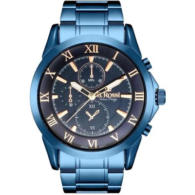 Gino Rossi, Armbanduhr, WATCH MEN'S WATCH - ALLESIO (zg042r) + BOX universal, Blau, (Analoguhr, 46 mm) Gino Rossi, Armbanduhr, WATCH MEN'S WATCH - ALLESIO (zg042r) + BOX universal, Blau, (Analoguhr, 46 mm)