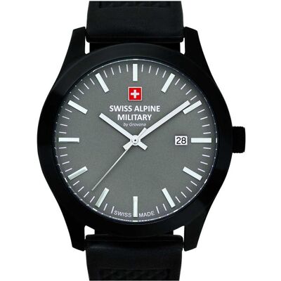 Swiss Alpine Military, Armbanduhr, 7055.1878 Sport Herren 43mm 10ATM, Grau, (Analoguhr, Sportuhr, Swiss Made, 43 mm) Swiss Alpine Military, Armbanduhr, 7055.1878 Sport Herren 43mm 10ATM, Grau, (Analoguhr, Sportuhr, Swiss Made, 43 mm)