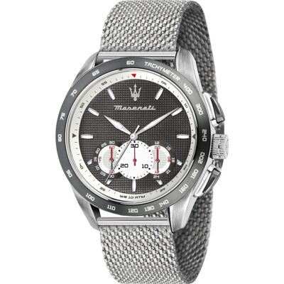 Maserati, Armbanduhr, Traguardo, Silber, Grau, (Analoguhr, 45 mm) Maserati, Armbanduhr, Traguardo, Silber, Grau, (Analoguhr, 45 mm)