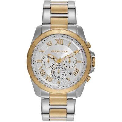 Michael Kors, Armbanduhr, Heren polshorloge mit analoger Chronographenanzeige und 50 m Wasserdichtigkeit, Mehrfarbig, (Chronograph, 44 mm) Michael Kors, Armbanduhr, Heren polshorloge mit analoger Chronographenanzeige und 50 m Wasserdichtigkeit, Mehrfarbig, (Chronograph, 44 mm)