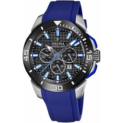 Festina, Armbanduhr, Chrono Bike, Blau, (Chronograph, 47 mm) Festina, Armbanduhr, Chrono Bike, Blau, (Chronograph, 47 mm)