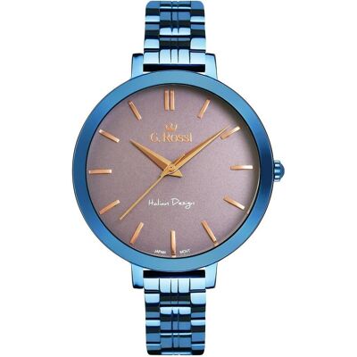Gino Rossi, Armbanduhr, WOMEN'S WATCH 11389B-6F3 (zg787h) blue, Blau, (32 mm) Gino Rossi, Armbanduhr, WOMEN'S WATCH 11389B-6F3 (zg787h) blue, Blau, (32 mm)