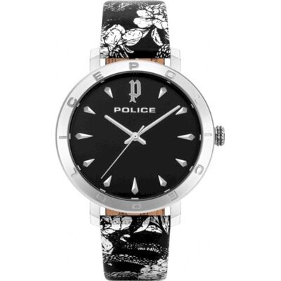 Police, Armbanduhr, Ponta, Silber, Schwarz, (Analoguhr, 36 mm) Police, Armbanduhr, Ponta, Silber, Schwarz, (Analoguhr, 36 mm)