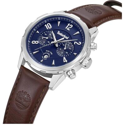 Timberland Armbanduhr, Newkirk, Beige, Türkis, Silber, Braun, Blau, (Analoguhr, 46 mm) Timberland Armbanduhr, Newkirk, Beige, Türkis, Silber, Braun, Blau, (Analoguhr, 46 mm)
