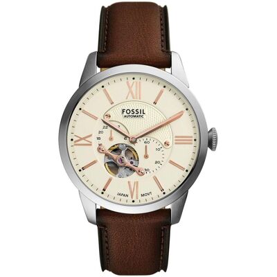 Fossil, Armbanduhr, Herrenuhr TOWNSMAN, Mehrfarbig, Weiss, Schwarz, Braun, Silber, (Analoguhr, 44 mm) Fossil, Armbanduhr, Herrenuhr TOWNSMAN, Mehrfarbig, Weiss, Schwarz, Braun, Silber, (Analoguhr, 44 mm)