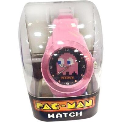 Bandai, Armbanduhr, Namco Entertainment Pacman Watch - Pink Ghost, Pink, (Analoguhr) Bandai, Armbanduhr, Namco Entertainment Pacman Watch - Pink Ghost, Pink, (Analoguhr)