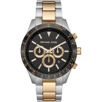 Michael Kors, Armbanduhr, Layton, Silber, (Analoguhr, Chronograph, 45 mm) Michael Kors, Armbanduhr, Layton, Silber, (Analoguhr, Chronograph, 45 mm)