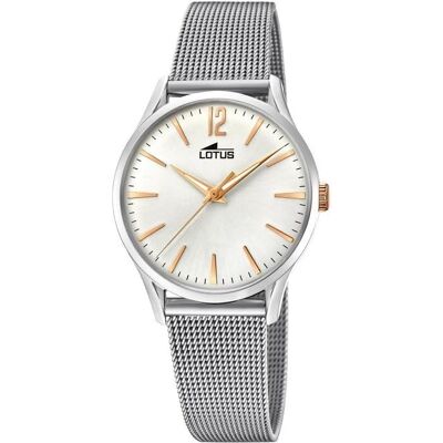 Lotus Armbanduhr, ladies date classic quartz watch with stainless steel bracelet 184081 silver gold strappy, Silber, (Analoguhr, 31 mm) Lotus Armbanduhr, ladies date classic quartz watch with stainless steel bracelet 184081 silver gold strappy, Silber, (Analoguhr, 31 mm)