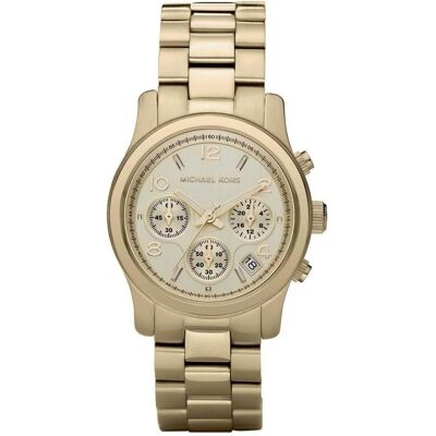 Michael Kors, Armbanduhr, Runway, Gold, (Chronograph, 38 mm) Michael Kors, Armbanduhr, Runway, Gold, (Chronograph, 38 mm)