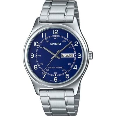 Casio Armbanduhr, Mod. EASY READER, Silber, (38 mm) Casio Armbanduhr, Mod. EASY READER, Silber, (38 mm)