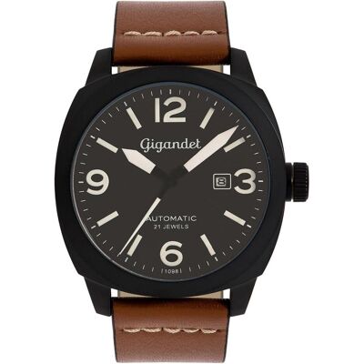 Gigandet, Armbanduhr, Analoge Automatikuhr mit Lederarmband, 100 m wasserdicht, entspiegeltes Glas, (Analoguhr) Gigandet, Armbanduhr, Analoge Automatikuhr mit Lederarmband, 100 m wasserdicht, entspiegeltes Glas, (Analoguhr)
