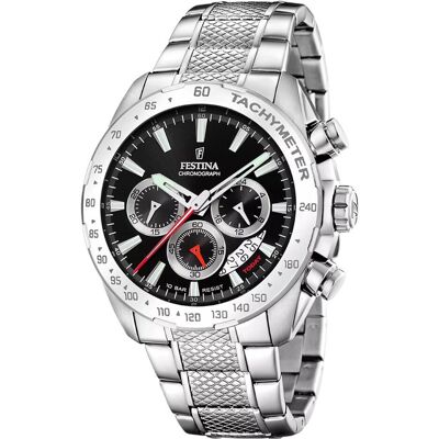 Festina, Armbanduhr, Timeless Chronograph, Silber, (Chronograph, 45 mm) Festina, Armbanduhr, Timeless Chronograph, Silber, (Chronograph, 45 mm)