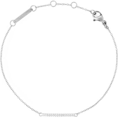 Daniel Wellington, Armbanduhr, - Elegant bracelet with cubic zirconia Mirelle DW00401622, Silber, Weiss, Schwarz, (Analoguhr, 40 mm) Daniel Wellington, Armbanduhr, - Elegant bracelet with cubic zirconia Mirelle DW00401622, Silber, Weiss, Schwarz, (Analoguhr, 40 mm)