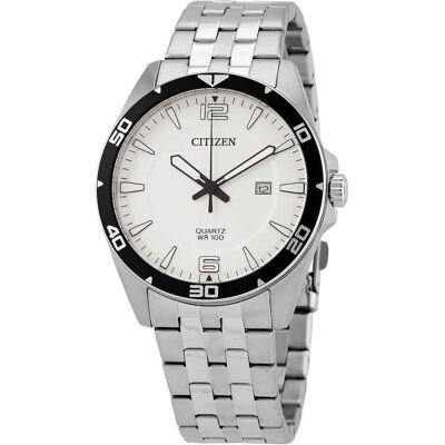 Citizen Armbanduhr, Orologio Quadrante Bianco Acciaio Inossidabile, Silber, (Taucheruhr, 42 mm) Citizen Armbanduhr, Orologio Quadrante Bianco Acciaio Inossidabile, Silber, (Taucheruhr, 42 mm)