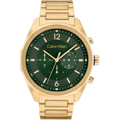 Calvin Armbanduhr, Klein CK25200266 Force Heren Horloge - Mineraalglas - Staal - Goudkleurig - 45 mm breed - Quartz - V, Gold, (Analoguhr, 45 mm) Calvin Armbanduhr, Klein CK25200266 Force Heren Horloge - Mineraalglas - Staal - Goudkleurig - 45 mm breed - Quartz - V, Gold, (Analoguhr, 45 mm)