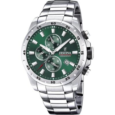 Festina, Armbanduhr, Chronograph Sport, Silber, (Chronograph, 45 mm) Festina, Armbanduhr, Chronograph Sport, Silber, (Chronograph, 45 mm)