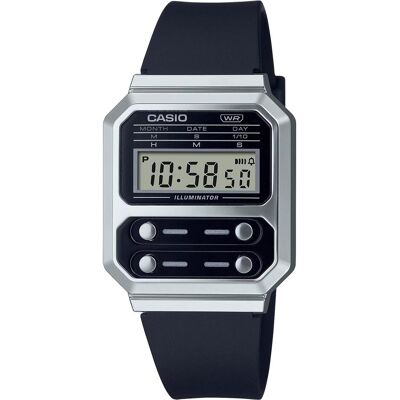 Casio Armbanduhr, A100WEF-1äF, Schwarz, Grau, Silber, (40 mm) Casio Armbanduhr, A100WEF-1äF, Schwarz, Grau, Silber, (40 mm)