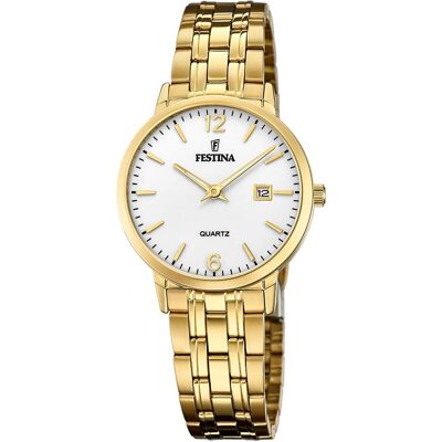 Festina, Armbanduhr, Klassik, Gold, (Analoguhr, 31 mm) Festina, Armbanduhr, Klassik, Gold, (Analoguhr, 31 mm)