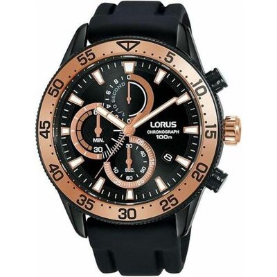 Lorus, Armbanduhr, WATCHES Mod. RM339FX9, Schwarz, (Chronograph, 45 mm) Lorus, Armbanduhr, WATCHES Mod. RM339FX9, Schwarz, (Chronograph, 45 mm)