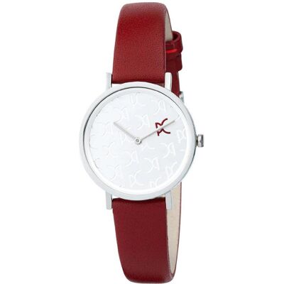 Pierre Cardin, Armbanduhr, Belleville Monogram CBV.1517 Damenuhr, Rot Pierre Cardin, Armbanduhr, Belleville Monogram CBV.1517 Damenuhr, Rot