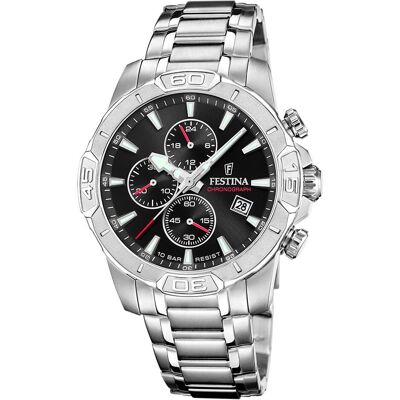 Festina, Armbanduhr, F20704/3, Silber, (Chronograph, 45 mm) Festina, Armbanduhr, F20704/3, Silber, (Chronograph, 45 mm)