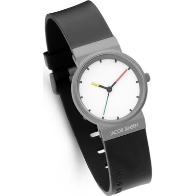 Jacob, Armbanduhr, Jensen - Ladies Watch Analog Quarz 32020798 One Size - Schwarz, Silber, (Analoguhr, 29 mm) Jacob, Armbanduhr, Jensen - Ladies Watch Analog Quarz 32020798 One Size - Schwarz, Silber, (Analoguhr, 29 mm)