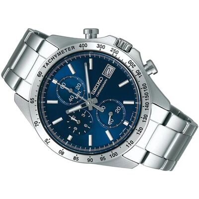 Seiko Armbanduhr, Spirit SBTR023, Blau, Silber, (Analoguhr, Chronograph, 42 mm) Seiko Armbanduhr, Spirit SBTR023, Blau, Silber, (Analoguhr, Chronograph, 42 mm)