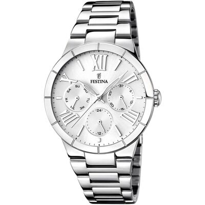 Festina, Armbanduhr, Trend, Silber, (Analoguhr, 37 mm) Festina, Armbanduhr, Trend, Silber, (Analoguhr, 37 mm)