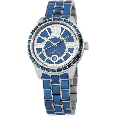 Carlo Monti, Armbanduhr, Ladies Watch Cosenza Analog Quartz Stainless Steel CMZ01133, Blau, (Analoguhr) Carlo Monti, Armbanduhr, Ladies Watch Cosenza Analog Quartz Stainless Steel CMZ01133, Blau, (Analoguhr)