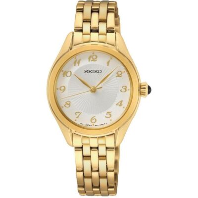 Seiko Armbanduhr, Quarz, Gold, (Analoguhr, 29 mm) Seiko Armbanduhr, Quarz, Gold, (Analoguhr, 29 mm)
