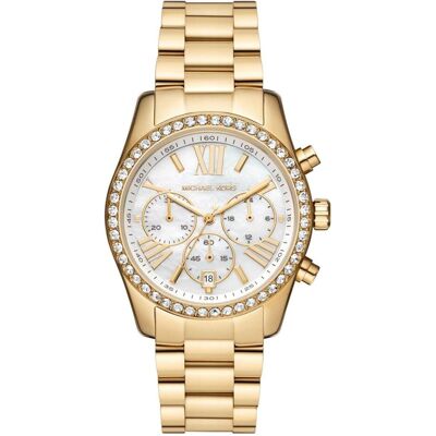 Michael Kors, Armbanduhr, Lexington, Gold, (Analoguhr, Chronograph, 38 mm) Michael Kors, Armbanduhr, Lexington, Gold, (Analoguhr, Chronograph, 38 mm)