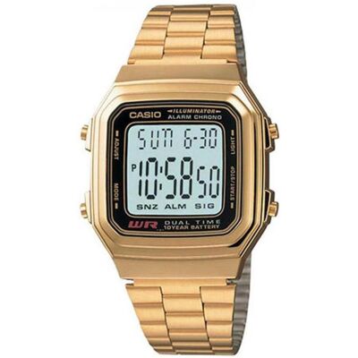 Casio Armbanduhr, Vintage, Gold, (Digitaluhr, 34 mm) Casio Armbanduhr, Vintage, Gold, (Digitaluhr, 34 mm)