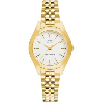 Casio Armbanduhr, Damenuhr LTP-1129N-7ARDF + BOX, Silber, Weiss, (Analoguhr, 34 mm) Casio Armbanduhr, Damenuhr LTP-1129N-7ARDF + BOX, Silber, Weiss, (Analoguhr, 34 mm)