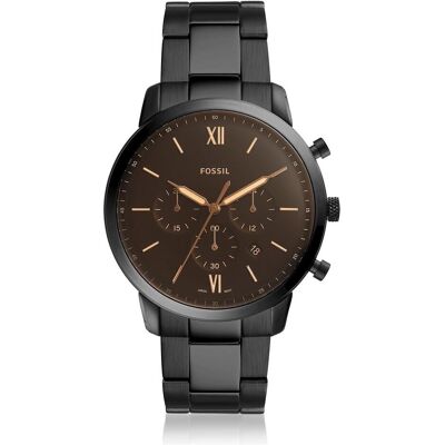 Fossil, Armbanduhr, Neutra Chrono, Schwarz, (Chronograph, 44 mm) Fossil, Armbanduhr, Neutra Chrono, Schwarz, (Chronograph, 44 mm)