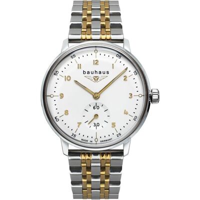 Bauhaus, Armbanduhr, ClassicQuarz2037M1WhiteClassic White Classic, Silber, Gold, Weiss, Beige, (Analoguhr, Swiss Made) Bauhaus, Armbanduhr, ClassicQuarz2037M1WhiteClassic White Classic, Silber, Gold, Weiss, Beige, (Analoguhr, Swiss Made)