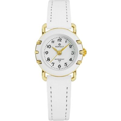 Perfect Day, Armbanduhr, Kommunion-Kinderuhr LP033-4, Gold, Weiss, (Analoguhr, 24 mm) Perfect Day, Armbanduhr, Kommunion-Kinderuhr LP033-4, Gold, Weiss, (Analoguhr, 24 mm)