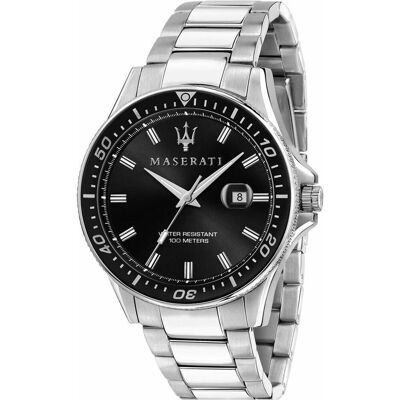 Maserati, Armbanduhr, Sfida, Silber, (Analoguhr, 44 mm) Maserati, Armbanduhr, Sfida, Silber, (Analoguhr, 44 mm)