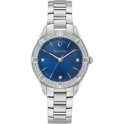Bulova, Armbanduhr, Classic Damen 96R243 32mm 3ATM, Blau, (Analoguhr, 32 mm) Bulova, Armbanduhr, Classic Damen 96R243 32mm 3ATM, Blau, (Analoguhr, 32 mm)