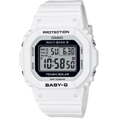 Casio Armbanduhr, BGD-5650-7ER, Weiss, Schwarz, Grau, (Digitaluhr, Funkuhr, 38 mm) Casio Armbanduhr, BGD-5650-7ER, Weiss, Schwarz, Grau, (Digitaluhr, Funkuhr, 38 mm)