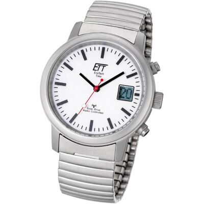 ETT, Armbanduhr, Eco Tech Solar Funk Herrenuhr, Weiss ETT, Armbanduhr, Eco Tech Solar Funk Herrenuhr, Weiss