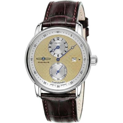 Zeppelin, Armbanduhr, Friedrichshafen 85225 Uhr 42mm, Gold, Silber, (Analoguhr, 43 mm) Zeppelin, Armbanduhr, Friedrichshafen 85225 Uhr 42mm, Gold, Silber, (Analoguhr, 43 mm)