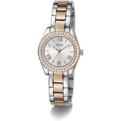 Guess Armbanduhr, Mini Luna, Gold, Silber, (Uhr mit Schmuckstein, 30 mm) Guess Armbanduhr, Mini Luna, Gold, Silber, (Uhr mit Schmuckstein, 30 mm)