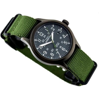 Timex, Armbanduhr, ladies analogue quartz watch with leather bracelet TW4B04700 greenblack Belts, Grün, (Analoguhr, 43 mm) Timex, Armbanduhr, ladies analogue quartz watch with leather bracelet TW4B04700 greenblack Belts, Grün, (Analoguhr, 43 mm)