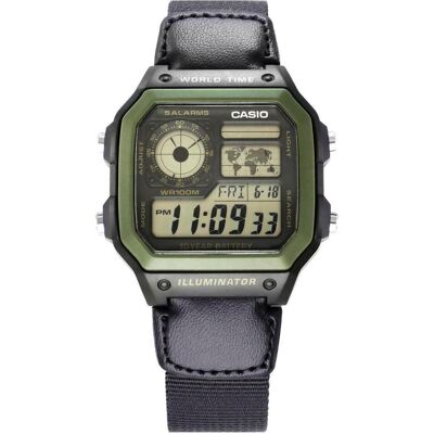 Casio Armbanduhr, AEQ-120W-9AV, Schwarz, Grün, Gelb, (Digitaluhr, 43 mm) Casio Armbanduhr, AEQ-120W-9AV, Schwarz, Grün, Gelb, (Digitaluhr, 43 mm)