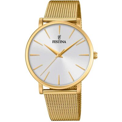 Festina, Armbanduhr, Boyfriend, Gold, (Analoguhr, 38 mm) Festina, Armbanduhr, Boyfriend, Gold, (Analoguhr, 38 mm)