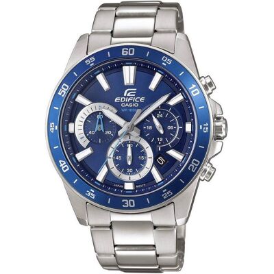 Casio Armbanduhr, EDIFICE Chronograph m. Edelstahlgehäuse, Blau, (Chronograph, 44 mm) Casio Armbanduhr, EDIFICE Chronograph m. Edelstahlgehäuse, Blau, (Chronograph, 44 mm)